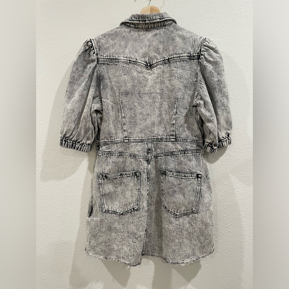 All Saints Jackie Denim Mini Dress Size 8 - Picture 11 of 12